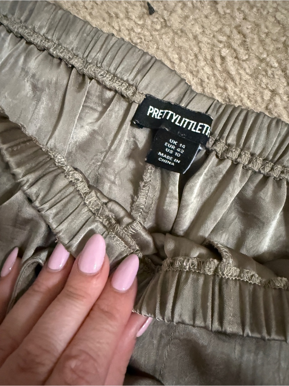 PLT Wide Leg Satin Pants US10 - Picture 3 of 5
